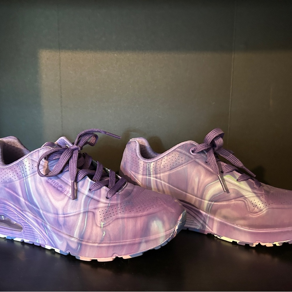 Skechers Purple Athletic Shoes
